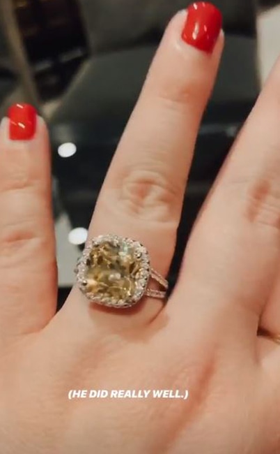 Whitney Thore, Engagement Ring 2019